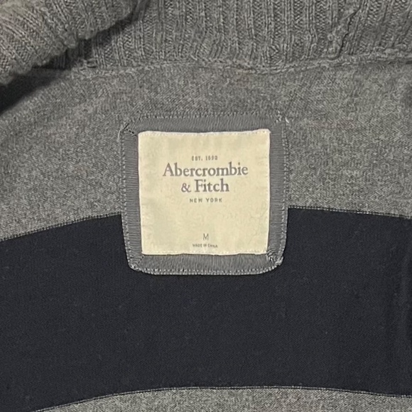Abercrombie and Fitch Vintage Open-front Cardigan Cashmere-Wool Blend Size M - Picture 2 of 7